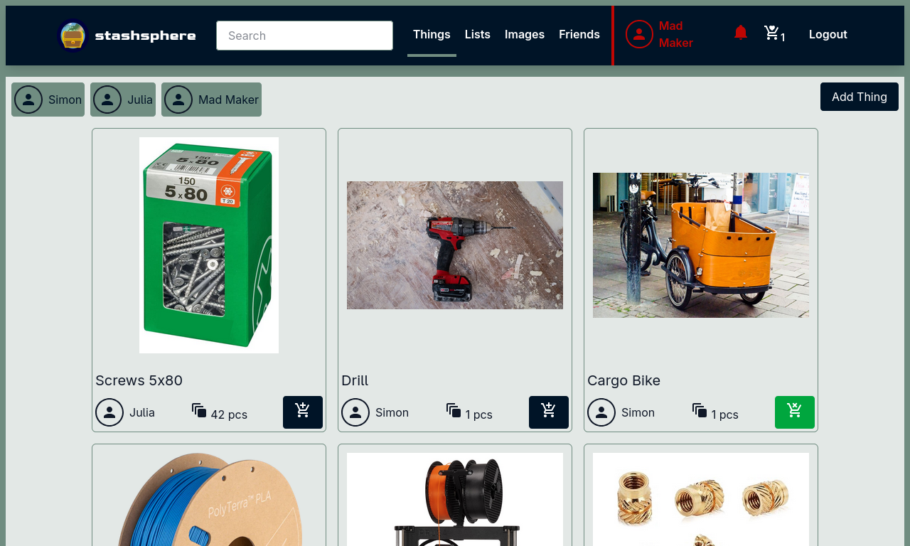 StashSphere Screenshot
